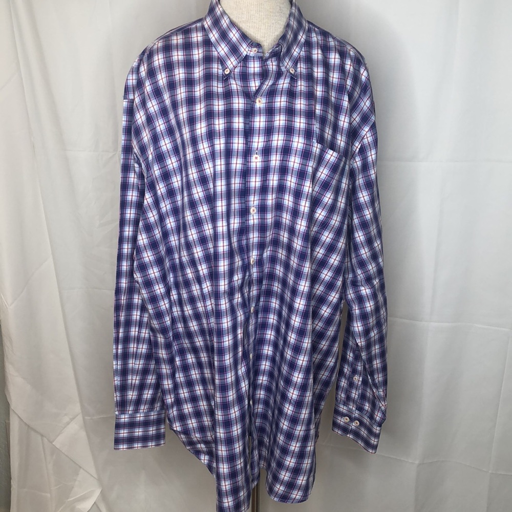 🔹Peter Millar Cotton Long Sleeve Button Up Shirt